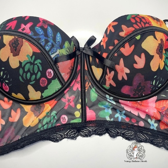 Other - Floral Mesh Bralette 1XL PRELOVED